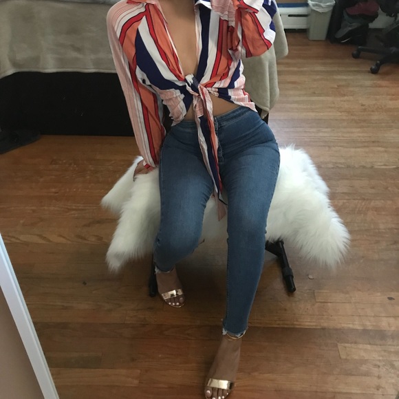 MOVING SALE 💸 Candy Stripe Top - Picture 4 of 5